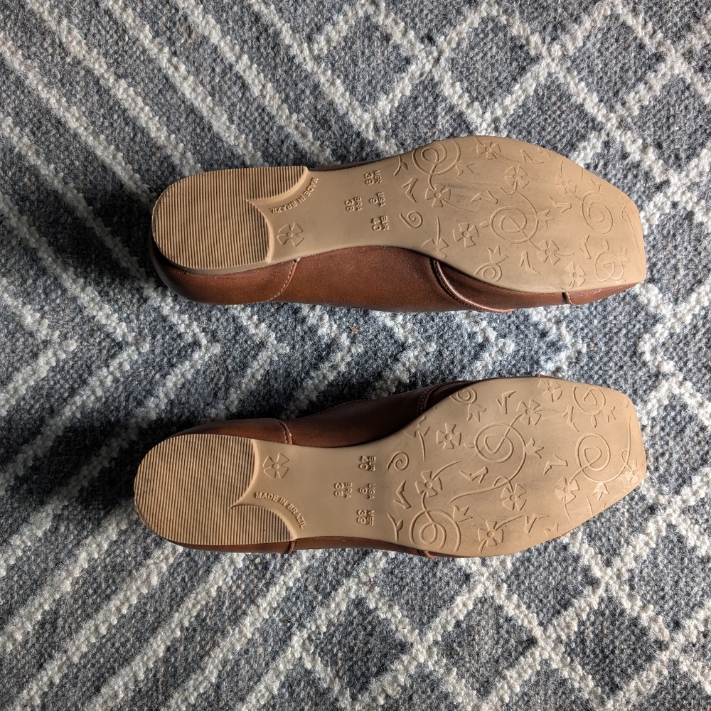 Neuaura vegan Oxford shoes tan brown Gorgeous Fall Autumn 🍁 - Picture 4 of 7